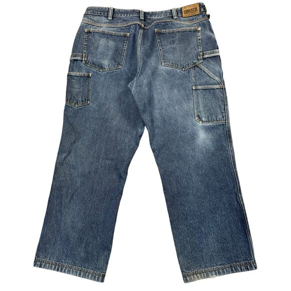 Duluth Carpenter Jeans Mens 40x30  Mid-rise Wide-leg Utility‎ Workwear 100% Cot - Picture 1 of 10